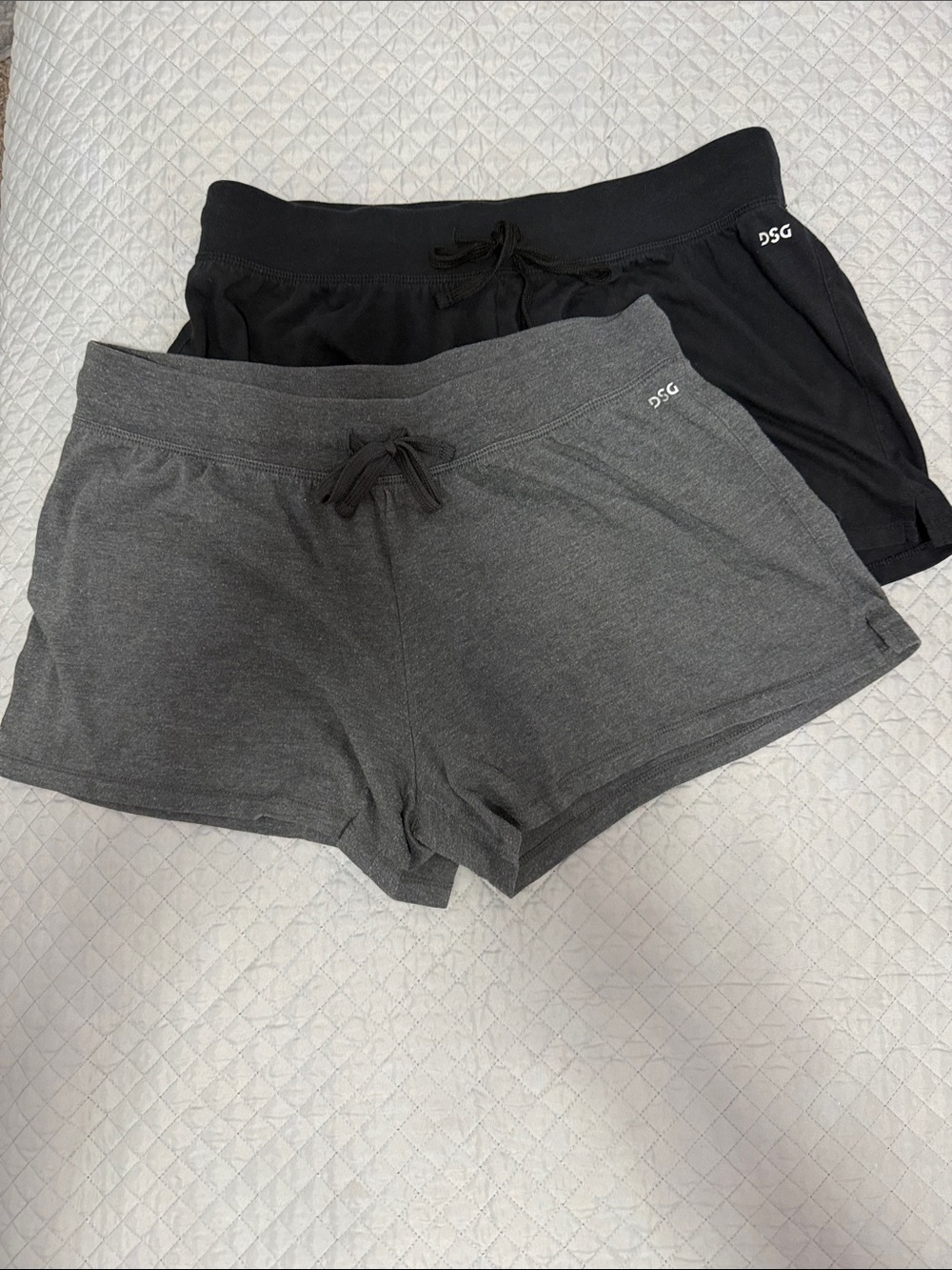 DSG Women's Athletic Lounge Shorts - Gray & Black - Picture 1 of 3